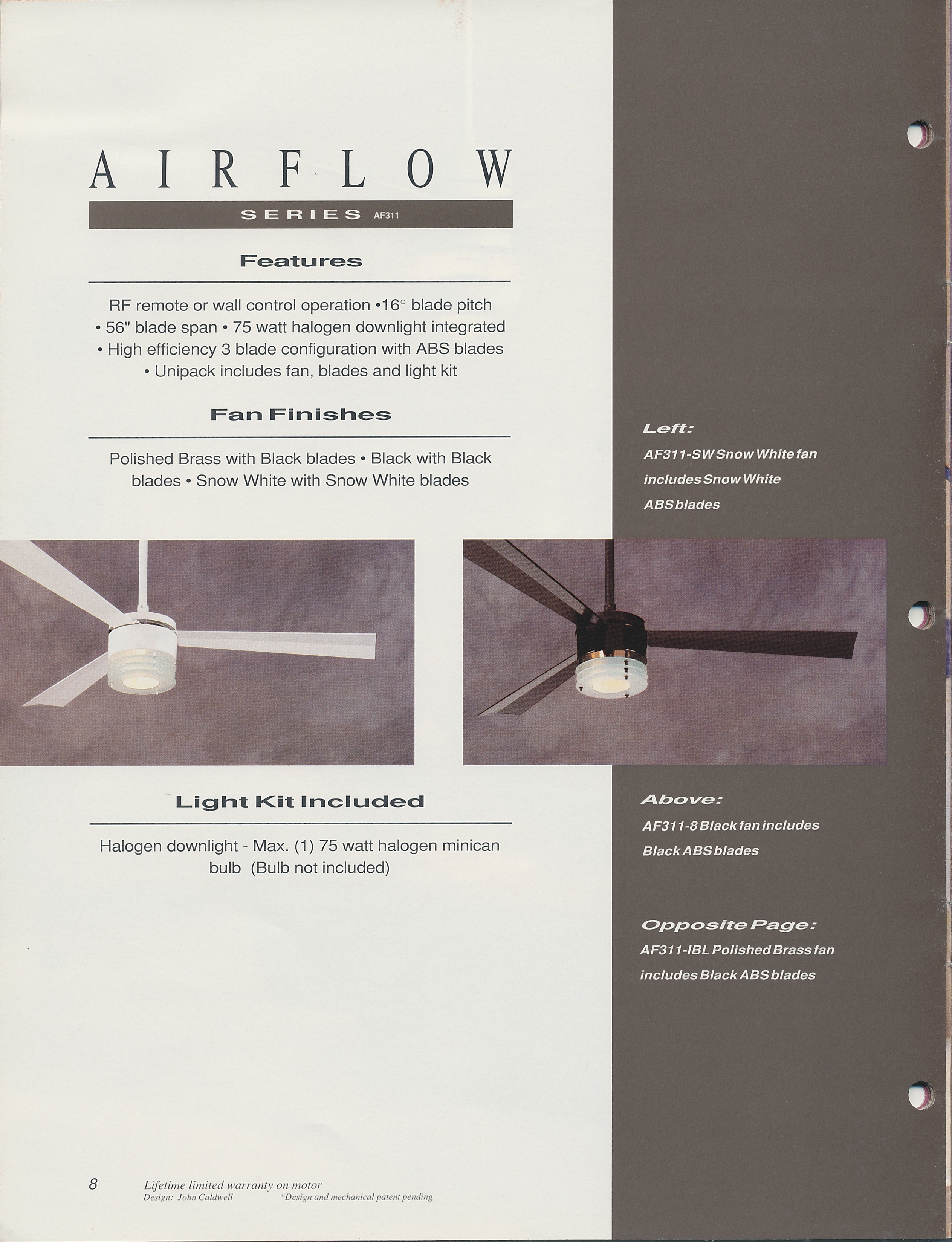 1993 Casablanca Airflow Catalog I Heart Fans